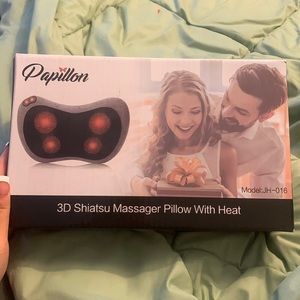 3D Massager Pillow with Heat (charger and car adapter included)